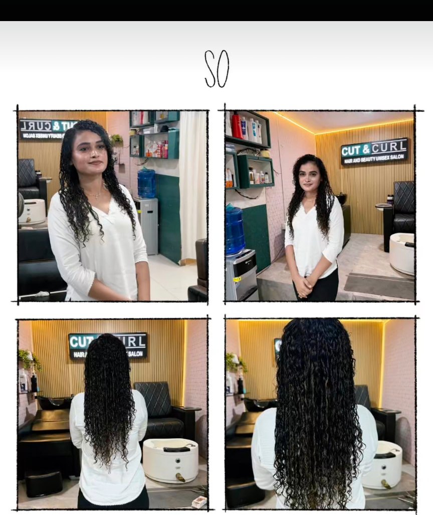 Curly hair result